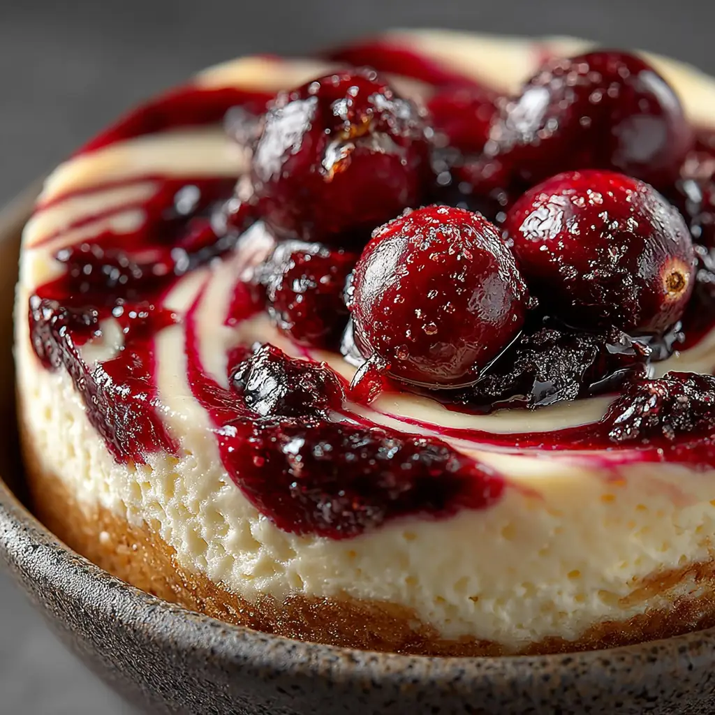 A spoonful of Cranberry White Chocolate Cheesecake Dip being lifted from a bowl, showcasing its rich and dippable consistency.