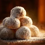 Snowball Cookies (The Easiest, Melt-in-Your-Mouth Recipe!) A bowl of simple ingredients for snowball cookies, including butter, flour, pecans, and powdered sugar, ready for mixing.