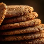 Spiced Chai Sugar Cookies: The Ultimate Chewy & Aromatic Treat A close-up stack of homemade spiced chai sugar cookies, showing their soft, chewy texture and sparkling cinnamon-sugar coating.