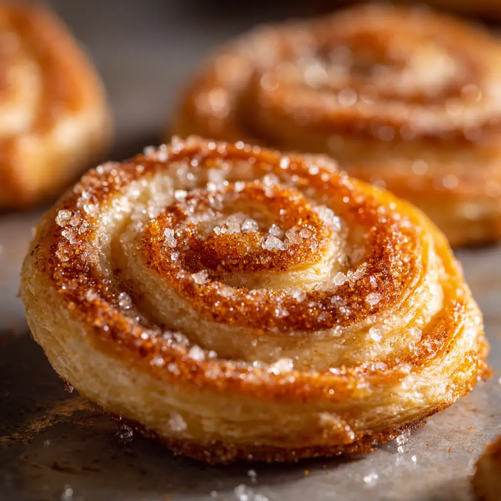 Cinnamon Sugar Palmiers: The Easiest 3-Ingredient Recipe 2 A stack of elephant ear cookies, also known as cinnamon sugar palmiers, ready to be served.