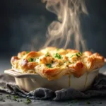 Winter Comfort Food: The Ultimate Creamy French Onion Chicken Casserole The ingredients for the winter comfort food casserole, including onions, chicken, orzo, and Gruyère cheese, laid out on a countertop.