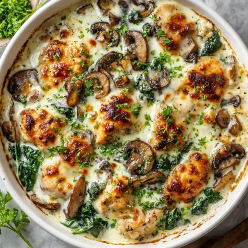 Low Carb Chicken Bake (Cheesy & Easy!)