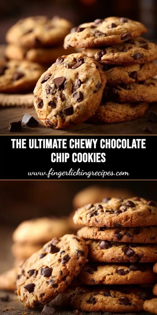 An overhead shot of perfectly chewy cookies from a classic chocolate chip cookie recipe, with a glass of milk.