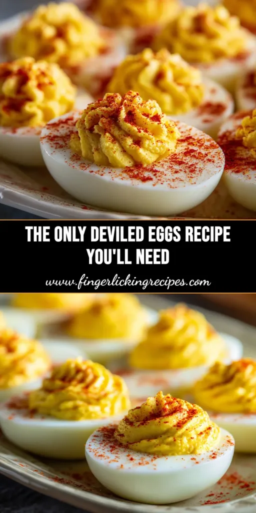 A platter of the best deviled eggs recipe, perfectly filled and garnished with paprika and chives. The ultimate party appetizer.