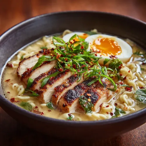 Creamy Garlic Chicken Ramen (Ready in 30 Minutes!)