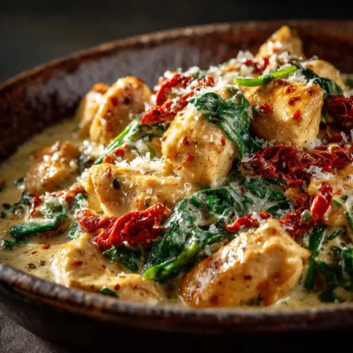 Slow Cooker Tuscan Chicken (The Easiest, Creamiest Recipe!)