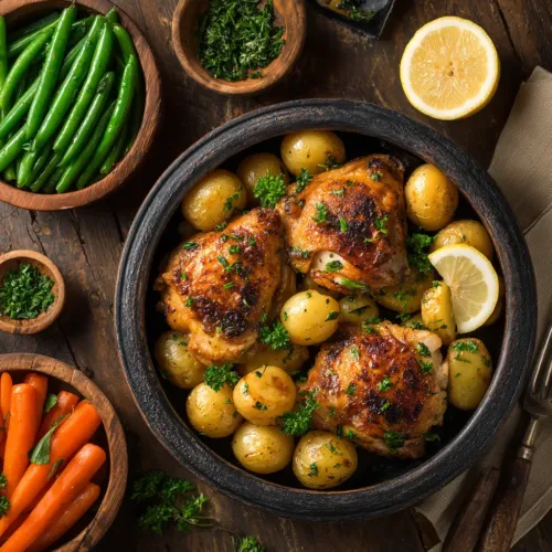 Healthy Crockpot Dinners: The Ultimate Lemon Herb Chicken & Veggies