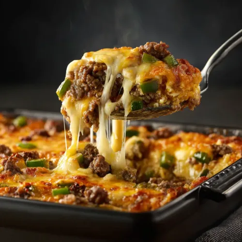 Low Carb Philly Cheesesteak Casserole (Easy, Keto-Friendly!)