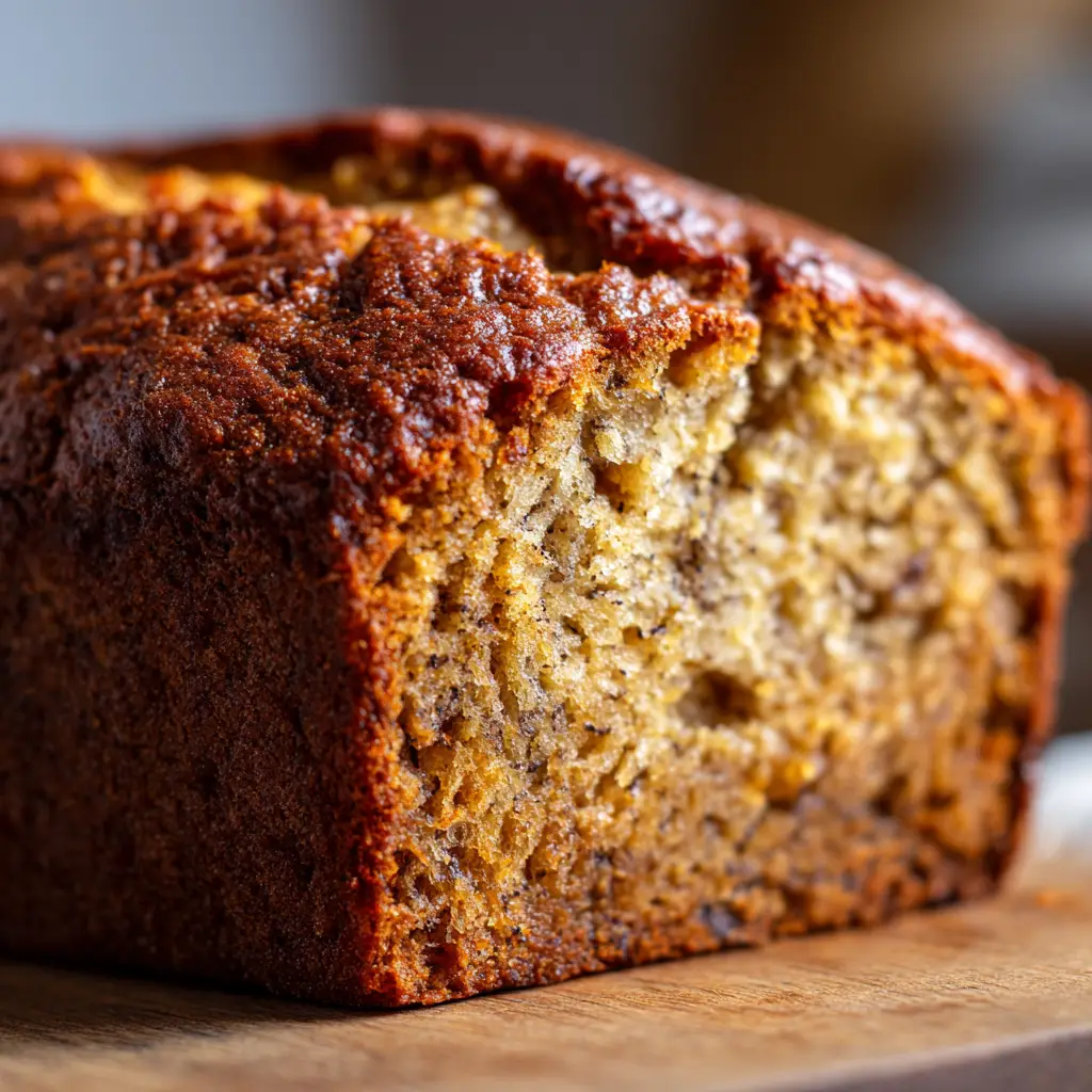 The ingredients for the moist banana bread recipe, including overripe bananas, flour, and eggs, arranged neatly.