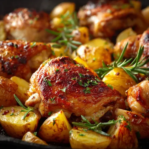 One-Pan Chicken and Potato Bake: The Ultimate Weeknight Dinner