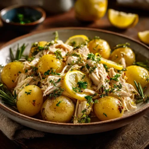 Lemon Crockpot Chicken (The Easiest, Juiciest Recipe!)