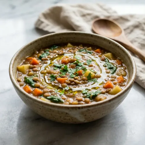 Slow Cooker Lentil Vegetable Soup: The Easiest, Most Nourishing Meal