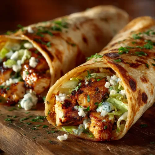 Cheesy Garlic Chicken Wraps (Quick & Easy Recipe!)