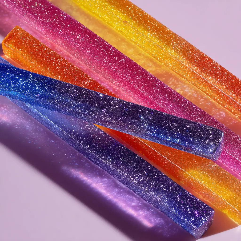 A close-up macro shot of translucent alcoholic gummies, highlighting their perfect texture and lime green color.
