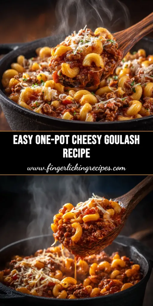A delicious and easy American Goulash Recipe, a one-pot comfort food classic made with ground beef, macaroni, and a rich tomato sauce. Perfect for a family weeknight dinner.