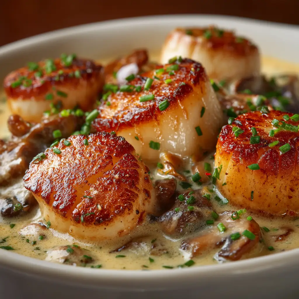 Individual Seafood Cassolette ramekins topped with a golden-brown parmesan breadcrumb crust, ready to be served.