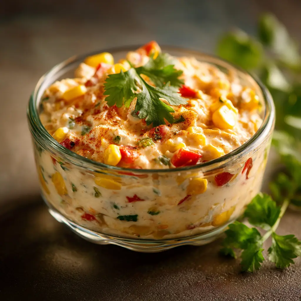 A bowl of the finished boat dip topped with shredded cheese and green onions, with tortilla chips ready for dipping.