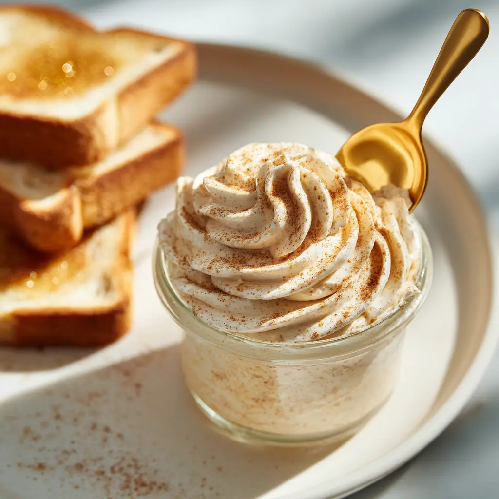 Texas Roadhouse Cinnamon Honey Butter (Easy Copycat Recipe) 2 A small crock filled with copycat Texas Roadhouse Cinnamon Honey Butter, with a knife spreading some on a warm dinner roll.