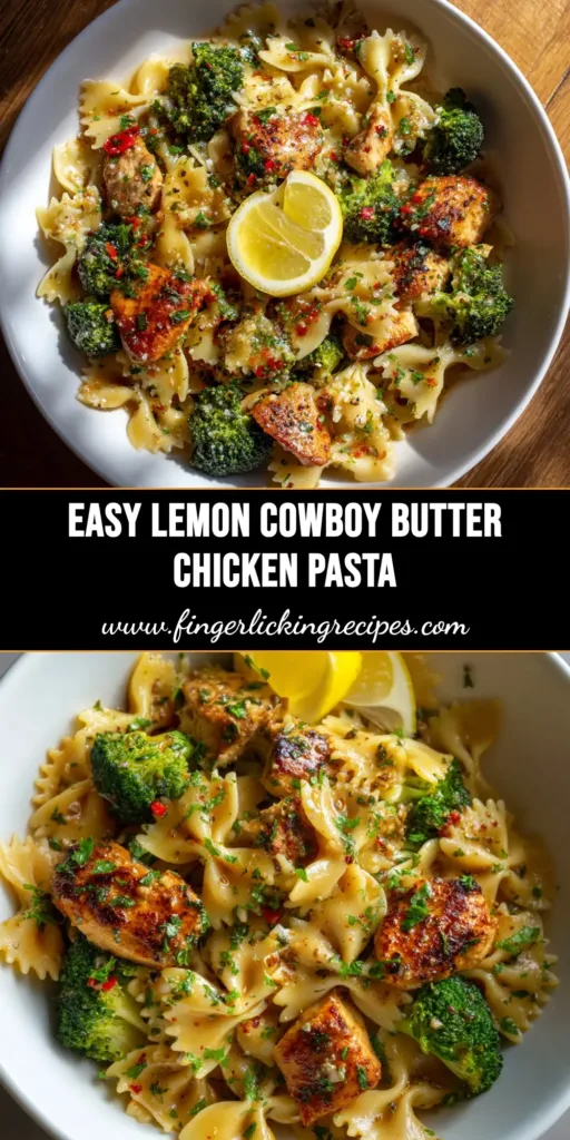 A skillet of delicious Cowboy Butter Chicken, with the juicy chicken breasts coated in a vibrant herb and garlic butter sauce. An easy and flavorful weeknight dinner idea.