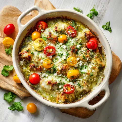 Salsa Verde Chicken Casserole (The Easiest, Creamiest Recipe!)