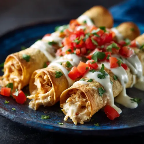 Baked Cream Cheese Chicken Taquitos (The Ultimate Easy Appetizer)
