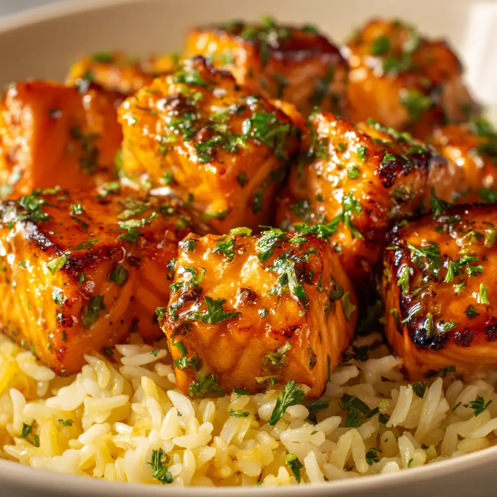 A colorful Greek salmon dish ready to be served, highlighting the fresh ingredients like cherry tomatoes, olives, and feta cheese.