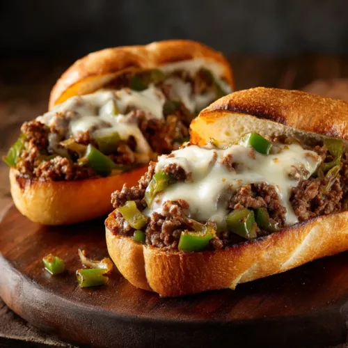 Ground Beef Philly Cheesesteaks (The Easiest & Tastiest Version!)