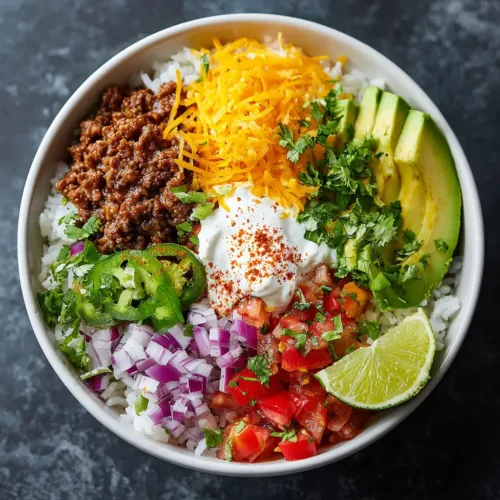 Taco Rice Bowl: Easy, Healthy & Flavorful!