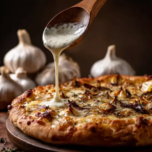 White Garlic Pizza Sauce (Easy, Creamy Recipe)