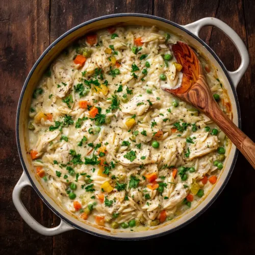 Chicken Pot Pie Orzo: The Ultimate One-Pot Comfort Meal