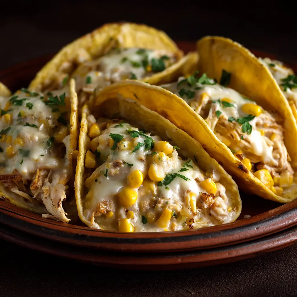A Dutch oven filled with simmering white chicken chili, with shredded chicken and beans visible in the creamy sauce. A wooden spoon rests in the pot, ready to serve.