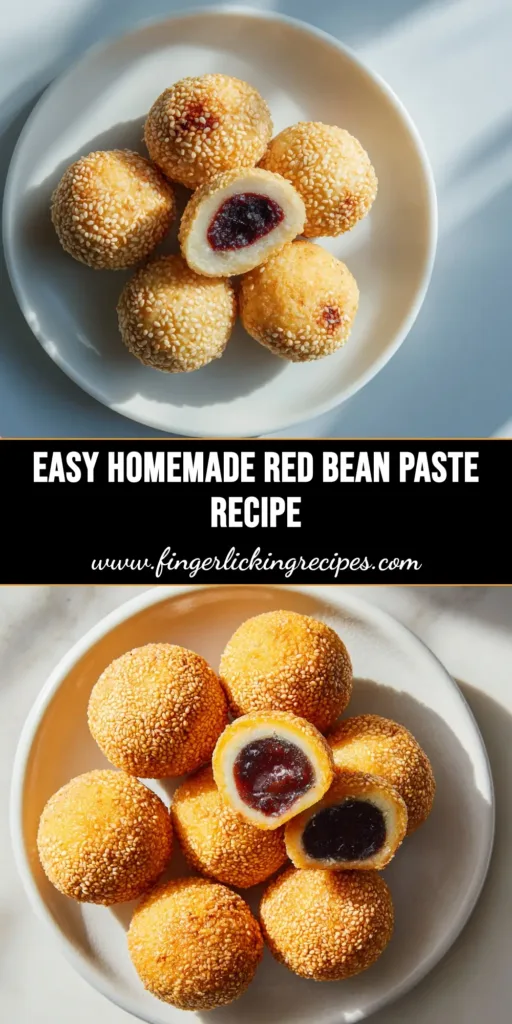 An easy and versatile Red Bean Paste Recipe (Anko) shown in a bowl, perfect for making smooth or chunky paste for all your favorite Asian desserts.