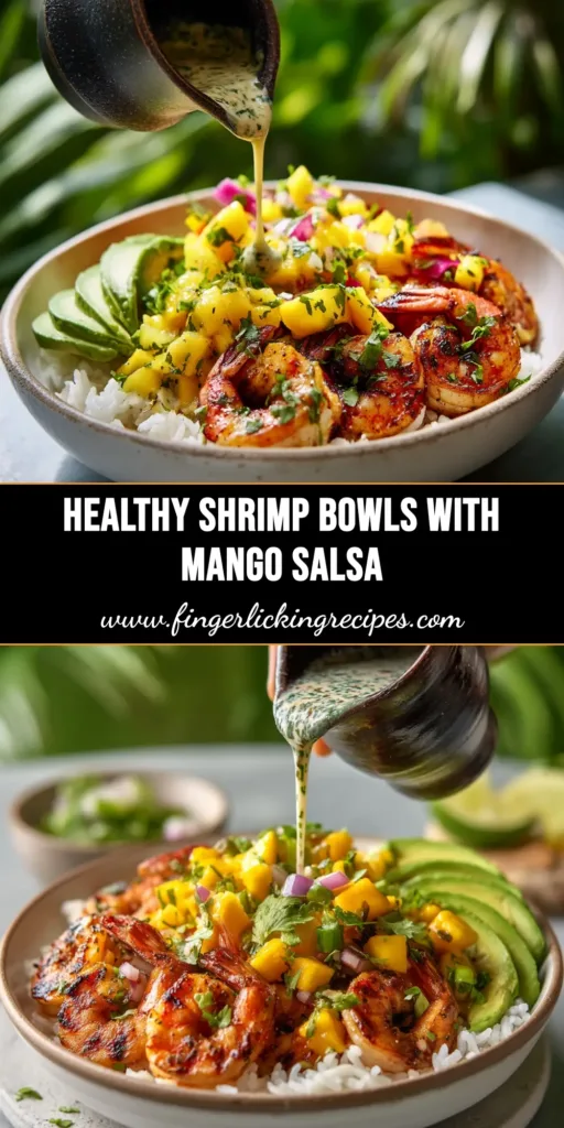Shrimp and Avocado Bowls with Creamy Cilantro-Lime Dressing 4 A vibrant and healthy Shrimp and Avocado Bowl, packed with fresh ingredients and drizzled with a creamy cilantro-lime dressing. Perfect for a quick lunch or dinner.