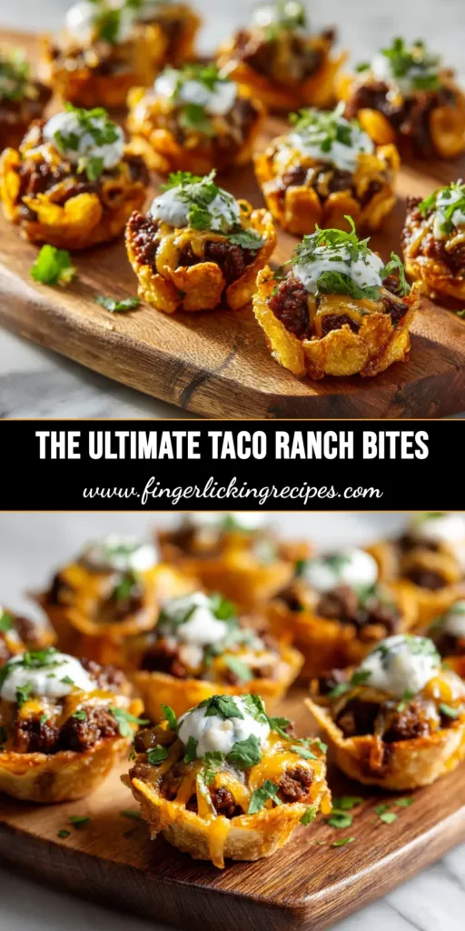 Taco Ranch Bites: The Ultimate Crowd-Pleasing Appetizer 4 A close-up overhead shot of delicious Taco Ranch Bites arranged on a white serving platter, ready for a party. These ground beef appetizers are perfect for sharing.