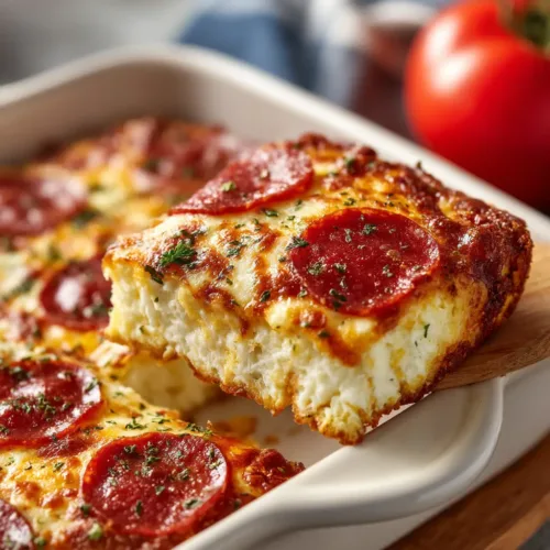 Cottage Cheese Pizza Bake (Easy, High-Protein Recipe!)