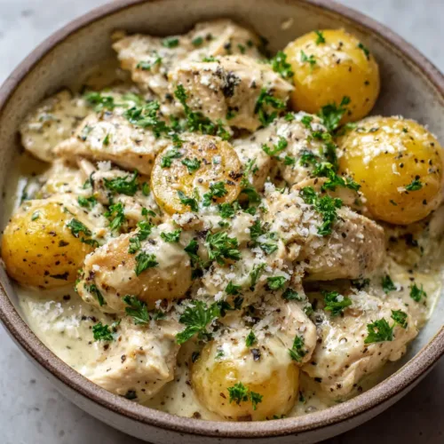 Crockpot Garlic Parmesan Chicken