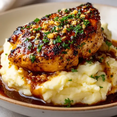 Garlic Herb Chicken with Creamy Mashed Potatoes