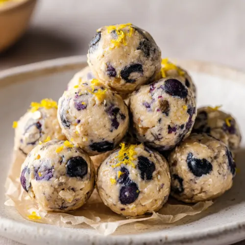 Home 6 Lemon Blueberry Cottage Cheese Protein Bites