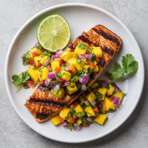 Vibrant Grilled Salmon with Mango Salsa