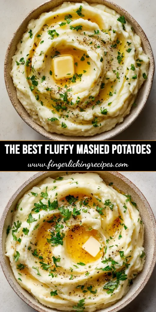 Creamy Mashed Potatoes: The Ultimate Velvety Recipe 4 A rustic ceramic bowl filled with fluffy, velvety creamy mashed potatoes featuring a melting square pat of butter, a glossy liquid butter pool, fresh chopped parsley, and coarse black pepper.