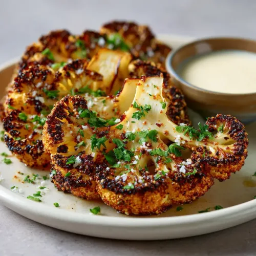 Crispy Baked Cauliflower Steaks