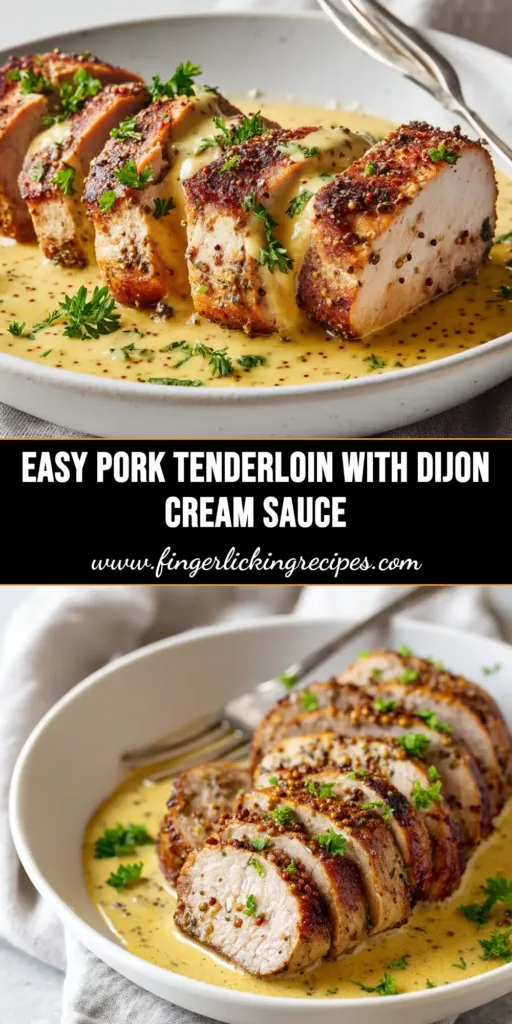 A perfectly cooked Pan-Seared Pork Tenderloin, sliced to reveal a juicy and tender interior, garnished with fresh herbs. This easy recipe makes a delicious and elegant dinner.