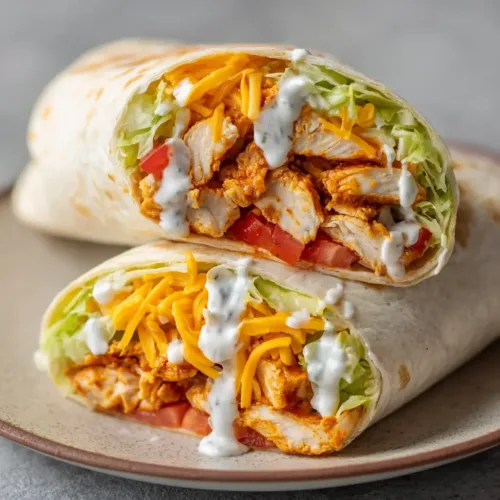 Home 11 Buffalo Chicken Wraps: The Ultimate Spicy, Creamy, Pan-Seared Bite