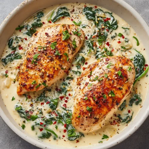 Creamy Spinach Chicken: A One-Pan Skillet Masterpiece