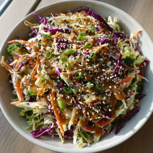Asian Cabbage Salad: The Ultimate Crunchy Ginger Sesame Slaw