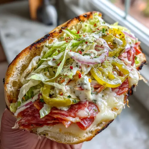 Italian Grinder Salad Sandwich: The Viral Deli Classic with a Creamy Twist