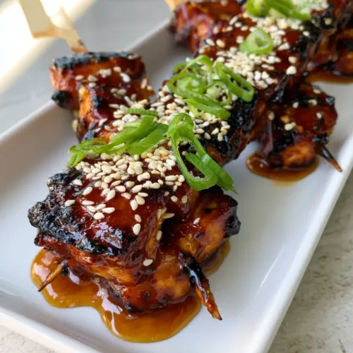 Home 4 Honey Garlic Chicken Skewers: The Ultimate Sticky Grilled Kabobs with a Translucent Amber Glaze