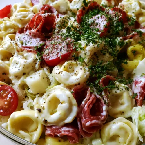 Italian Grinder Tortellini Salad: The Ultimate Creamy Deli-Style Pasta Salad