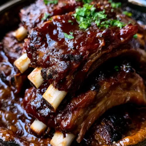 Crockpot BBQ Ribs with a Sticky Mahogany Glaze and Fall-Off-The-Bone Tenderness