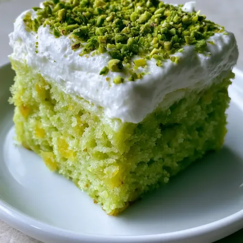 Pistachio Pineapple Cake: The Ultimate Moist Tropical Sponge with Whipped Frosting
